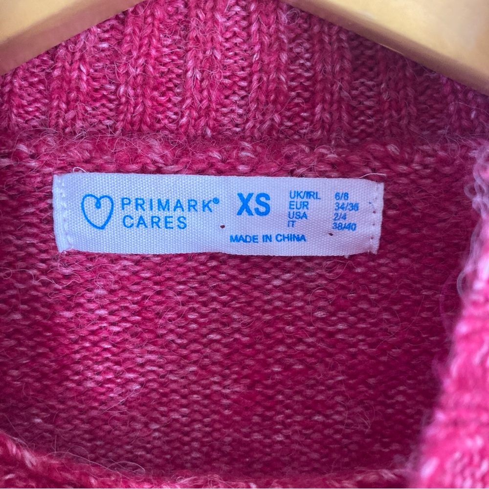 Primark Women's Raspberry Sweater Size XS - Picture 3 of 8